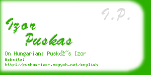 izor puskas business card